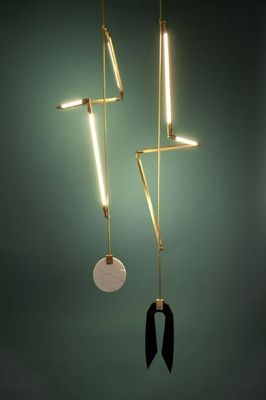 创意灯具设计一组 光影艺术与实用美学的完美融合